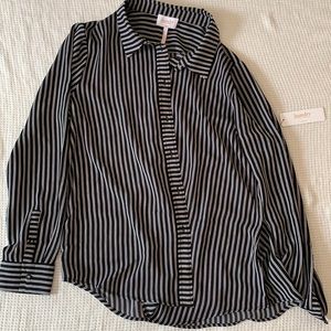 Black striped blouse